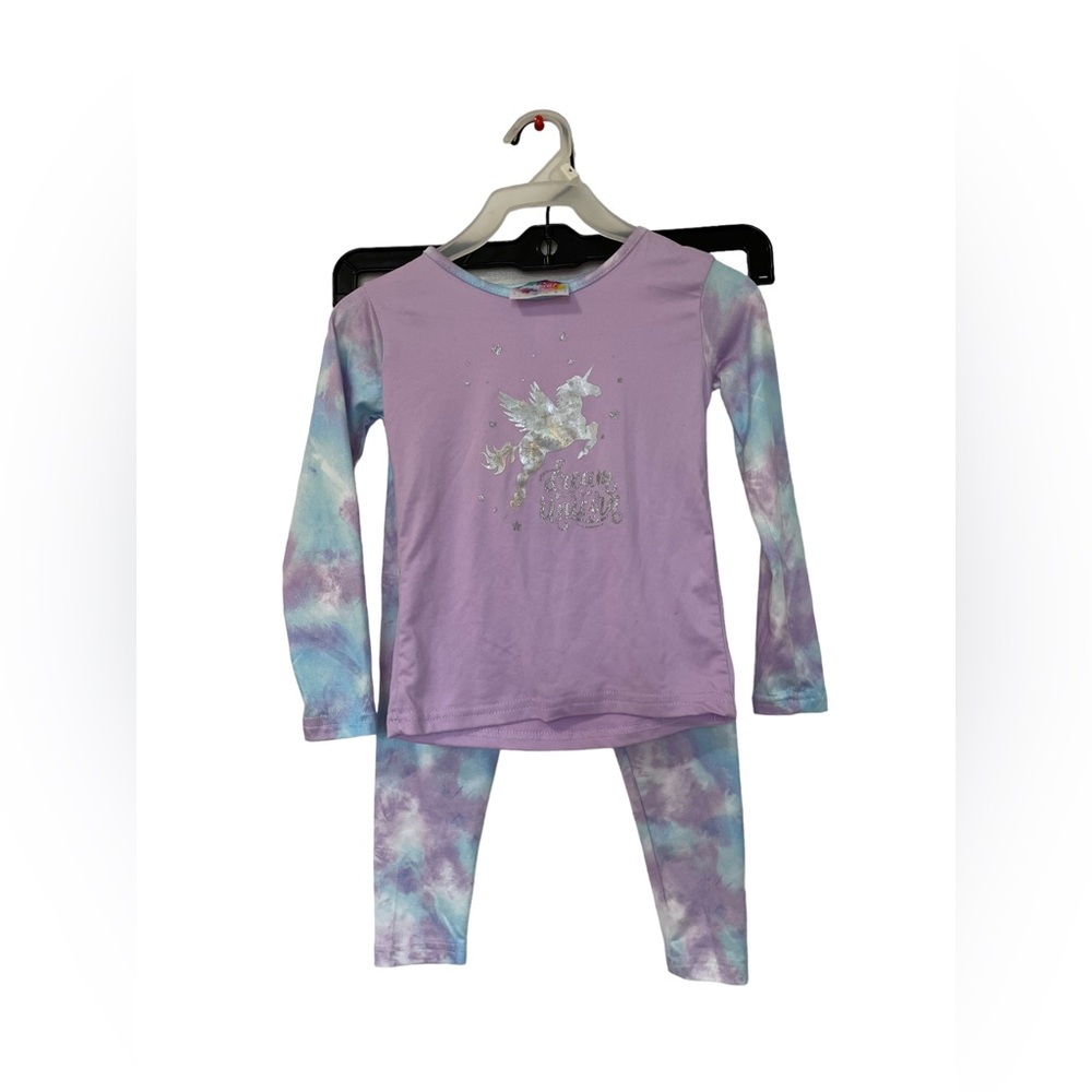 Bmagical Matching Set Girls 4T Blue, Purple, White, Silver
